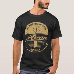 T-shirt Avon Indiana C'est où mon histoire commence