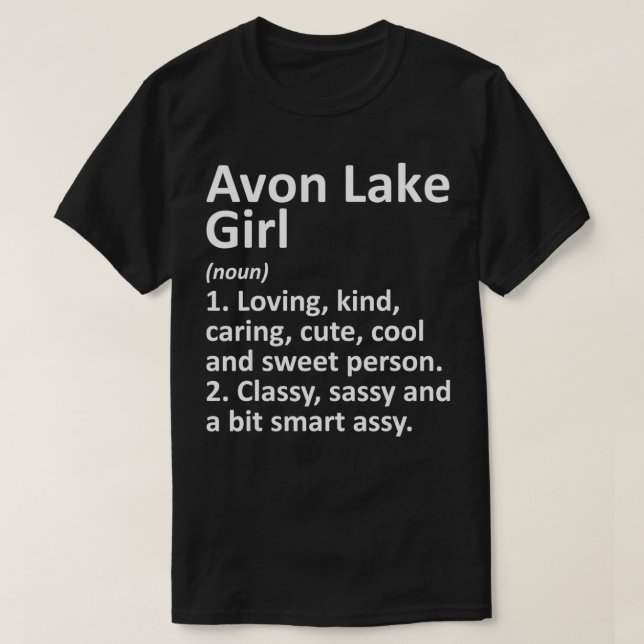 T-shirt AVON LAKE L OH OHIO Funny City Accueil Racines Cad (Design devant)
