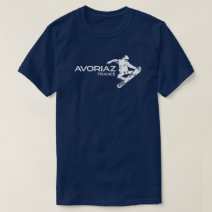 T-shirt Avoriaz France Snowboardeur