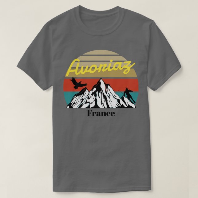 T-shirt Avoriaz ski France 2 (Design devant)