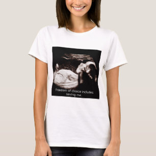 T-shirt Avortement d'ultrason : Liberté de choix -