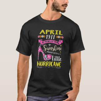 T-shirt Avril 1977 45 Ans D'Être Des Fleurs Étonnantes Nai