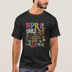 T-shirt avril 1982 Girls Are Sunshine Funny 40 Years Old B