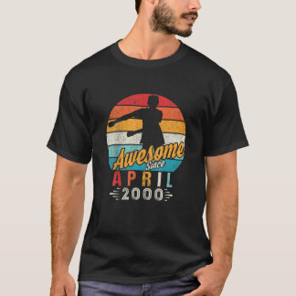 T-shirt Avril 2000 Floss d'anniversaire présent pour 20 an