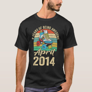 T-shirt Avril 2014 8 Ans 8 Anniversaire Vêtements
