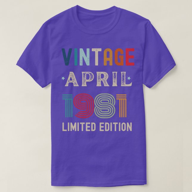 T-shirt Avril Anniversaire Cadeau 24 (Design devant)