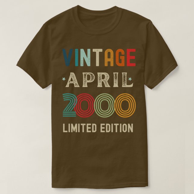 T-shirt Avril Cadeau d'anniversaire 37 (Design devant)