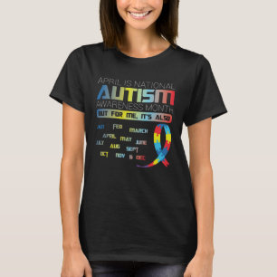 T-shirt Avril est le mois de la Sensibilisation sur l'auti