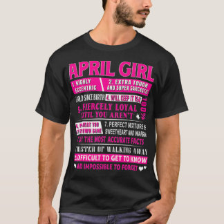 T-shirt Avril Fille Amusante Avril Anniversaire