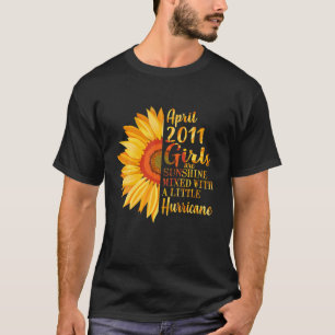 T-shirt Avril Filles 2011 11E Anniversaire Cadeaux 11 Ans