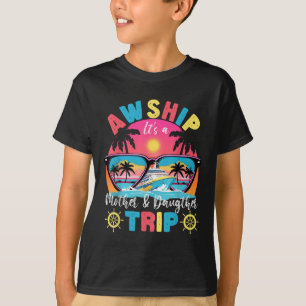 T-shirt Aw Expédier Sa Mère & Voyage Fille Rétro Summe
