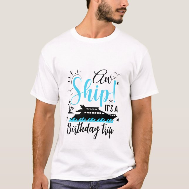 T-shirt Aw Ship C'est un voyage en famille (Devant)
