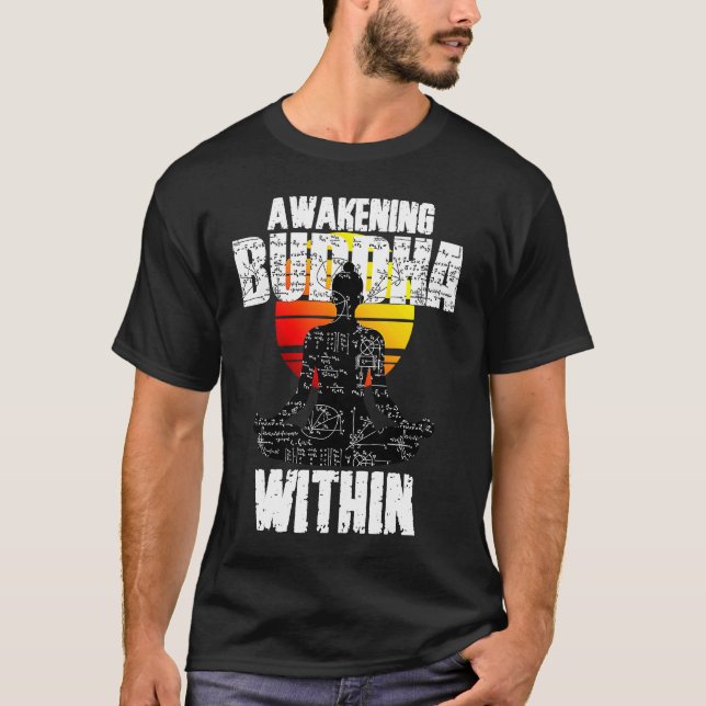 T-shirt Awakening Buddha, Spiritual Awareness, Zen Teacher (Devant)