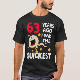 T-shirt Awesome 63ème Anniversaire Il Y A 63 Ans J'Étais L