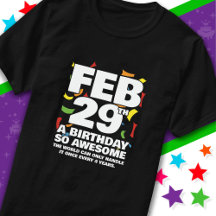 Awesome Anniversaire 2024 Leap Day Leap Année 29 f