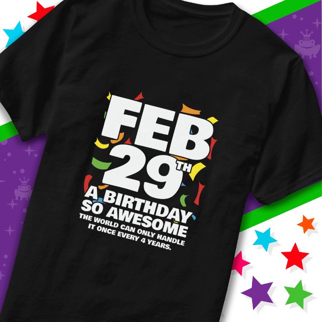 T-shirt Awesome Anniversaire 2024 Leap Day Leap Année 29 f (Créateur téléchargé)