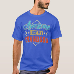 T-shirt Awesome Comme Mon Petit-Fils Pour Grand-Père Da Pè