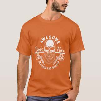 T-shirt Awesome Dads Haveattoos Et Les Oreilles Funny Père