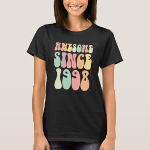 T-shirt Awesome Depuis 1998 Anniversaire 24 Anniversaires 