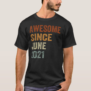 T-shirt Awesome depuis juin 2021 2e Enfants et Bébés Birt