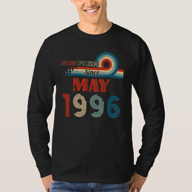 T-shirt Awesome Epic Legend depuis mai 1996 26e anniversai (Devant)