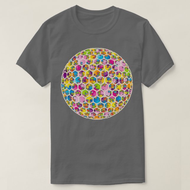 T-shirt Awesome Golf Sensibilisation sur l'autisme Sport H (Design devant)