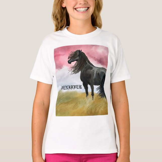 T-shirt Awesome Horse (Devant)