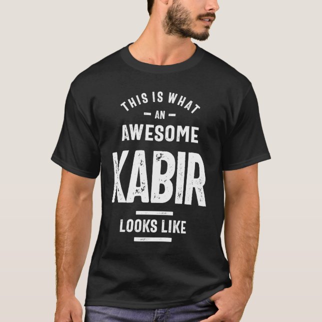 T-shirt Awesome Kabir Funny Novelty Cadeaux Nom (Devant)