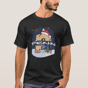 T-shirt Awesome Penn Name w Santa Hat in Xmas Thème Christ
