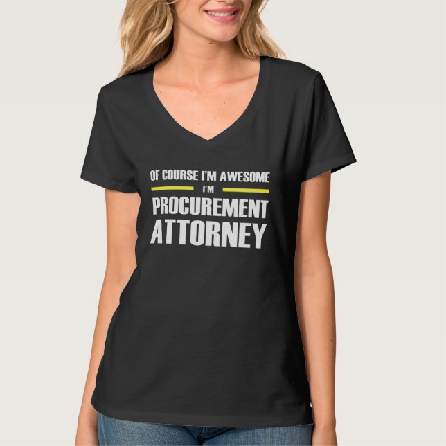 T-shirt Awesome Procurement Attorney (Devant)