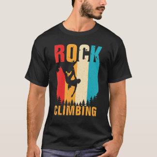T-shirt Awesome Rock Escalade Retro Mountain Climber Hiker