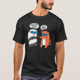 T-shirt Awesome Sauce Cool haricots mignons Animaux Panda 