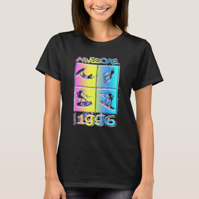 T-shirt Awesome since 1996 Wakeboard lifestyle 1 (Devant)
