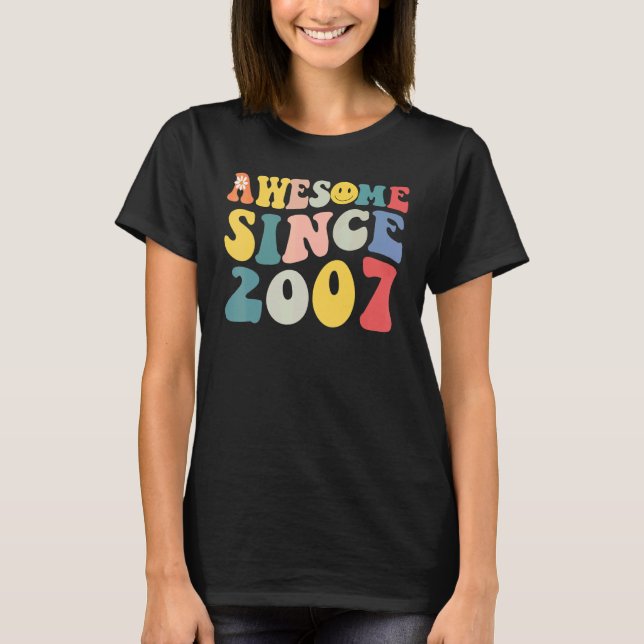 T-shirt Awesome Since 2007 (Devant)