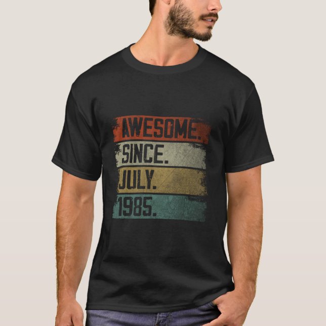 T-shirt Awesome Since July 1985 38Th 38 (Devant)
