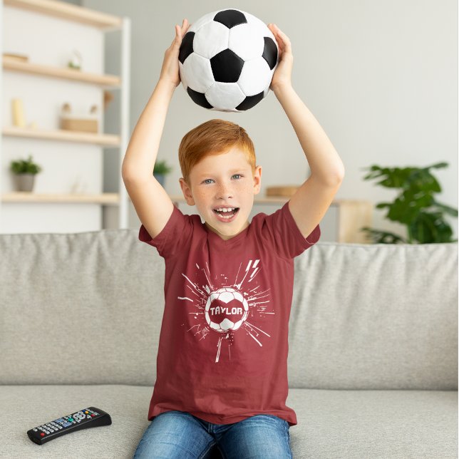 T-shirt Awesome Soccer - Mettez votre nom d'enfant sur Kid (Créateur téléchargé)