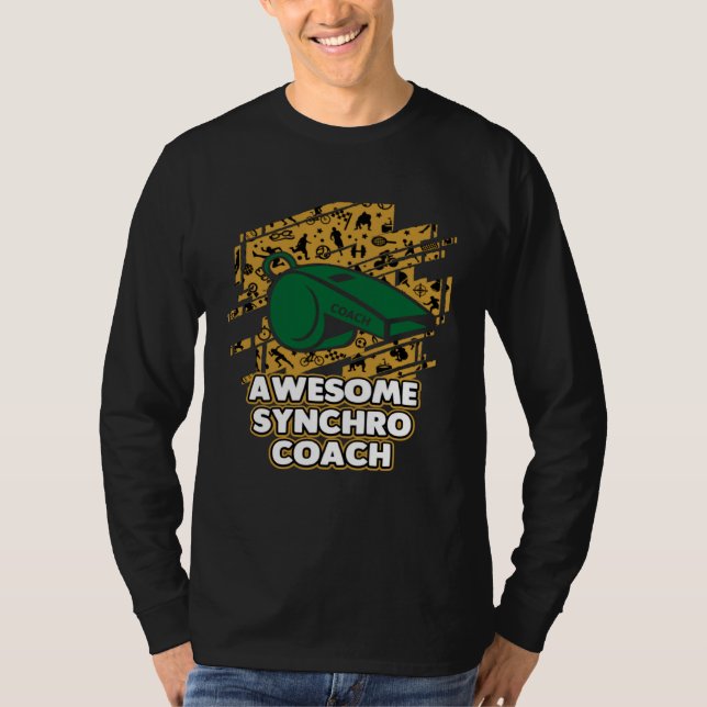 T-shirt Awesome Synchro Coach Synchronized Diving Coaching (Devant)