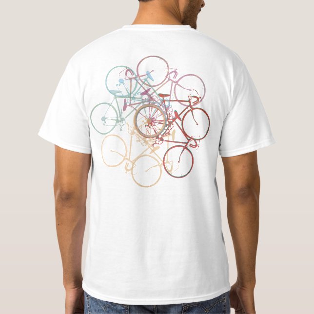 T-shirt Awesome Testampille Cercle des vélos (Dos)