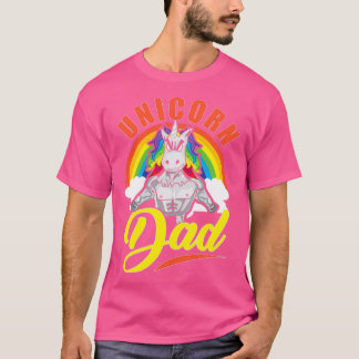 T-shirt Awesome Unicorn Papa Cool Unicorn Pads