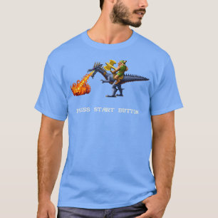 T-shirt Ax d'or Pixel Style Retro DOS ventilateur de jeu