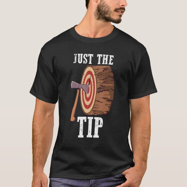 T-shirt Ax Jetant Ax Thrower Lumberjack Juste Le Ti (Devant)