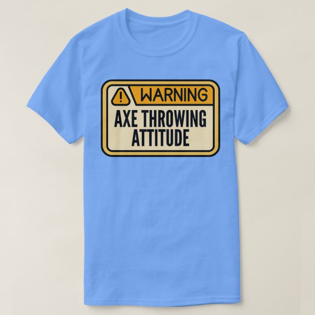 T-shirt Ax Jetant Drôle Ax Jetant Avertissement Ax Throwi (Design devant)