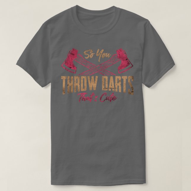 T-shirt Ax Jetant Funny Croisé Hatchets (Design devant)