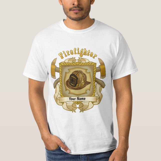 T-shirt Ax Shield FireFighter (Devant)