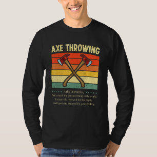 T-shirt Ax Thrower Definition Rétro Hatchet Ax Thrower L