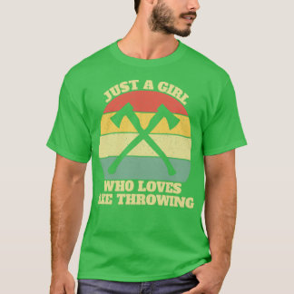 T-shirt Ax Thrower Throwing Girl