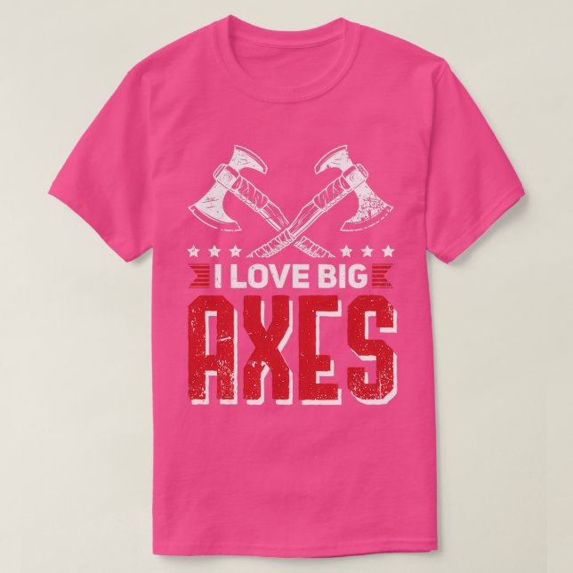 T-shirt Ax Throwing Devis Big Axes (Design devant)