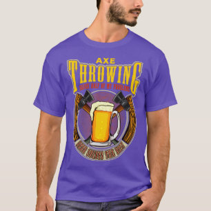 T-shirt Ax Throwing résout la moitié de mes problèmes Drôl