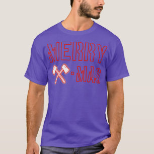 T-shirt Axe Throwing Christmas Gift Merry Christmas