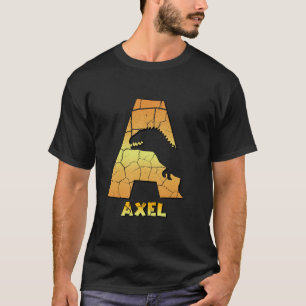 T-shirt Axel personnalisées garçons dinosaure mignon gosse